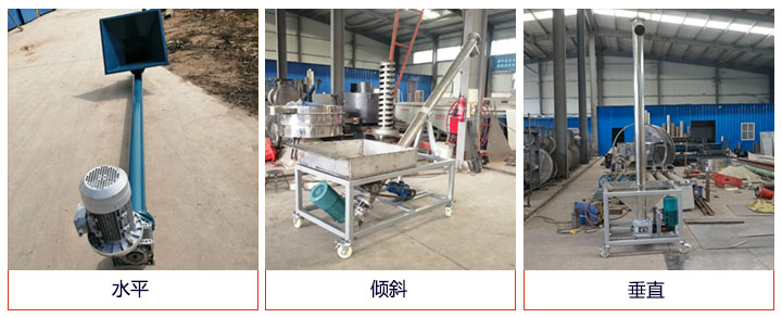 螺旋給料機(jī)可水平、傾斜、垂直布置